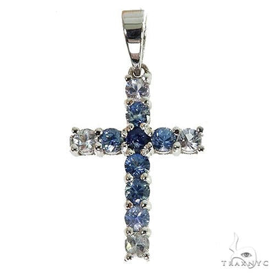 Mini Water Sapphire Cross 67671 - Image 1
