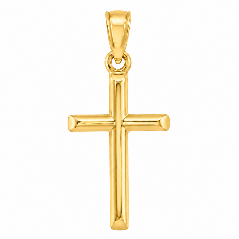 Mini 14k Gold Cross Pendant