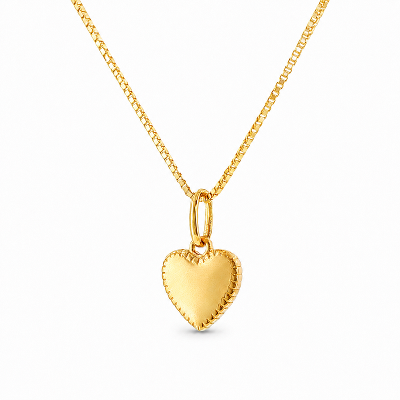 Mini Diamond Starburst Heart Pendant Set 71631