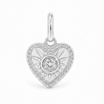 Mini Heart Starburst Diamond Pendant 71632