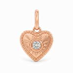 Mini Heart Starburst Diamond Pendant 71632