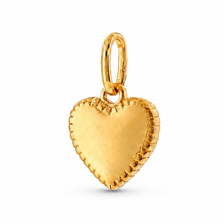 Mini Heart Starburst Diamond Pendant 71632