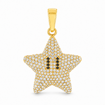 Mini Mario Star Diamond Pendant 68222