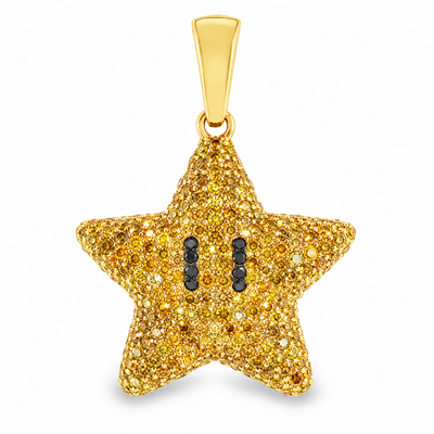 Mini Mario Star Yellow Diamond Pendant 68223