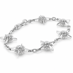 Mini UFO Silver Lab Diamond Bracelet 71729