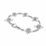 Mini UFO Silver Lab Diamond Bracelet 71729