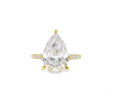 14K Gold 4 Ct Mirabella Lab-Grown Diamond Engagement Ring