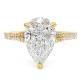 14K Gold 3 Ct Mirabella Pear Lab-Grown Diamond Engagement Ring 71607
