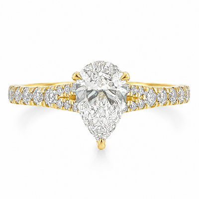 Mirabella Pear Engagement Ring 1 Ct 71608