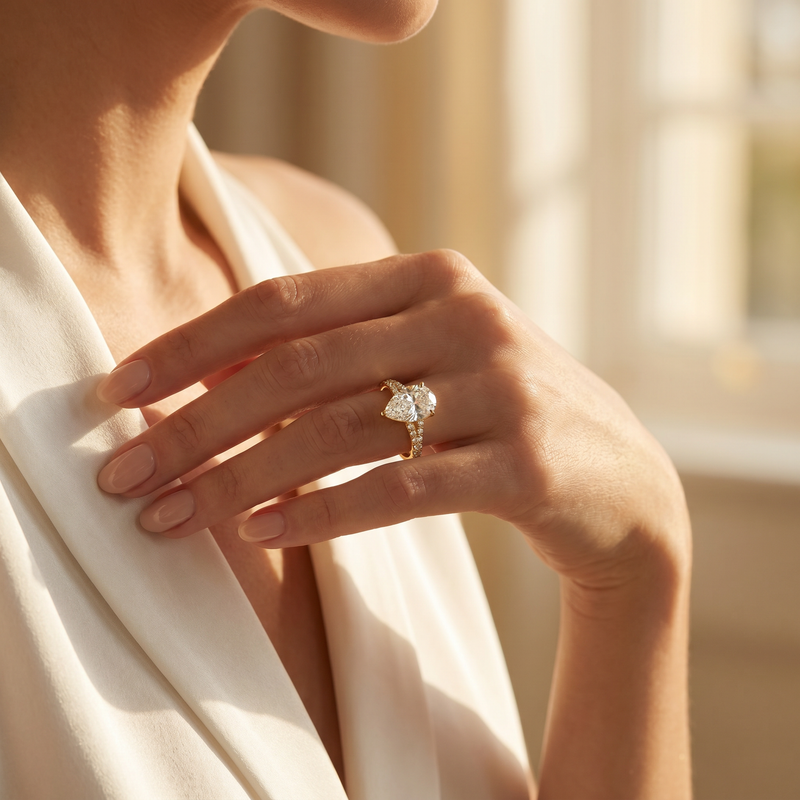 14K Gold 1 Ct Mirabella Pear Lab-Grown Diamond Engagement Ring, photo 10 of 10