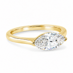 Modern East-West Marquise Engagement Ring 71622