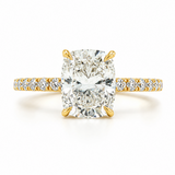 14K Gold Monarch Cushion Lab-Grown Diamond Engagement Ring 1.50 Ct 71620