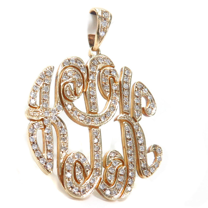Monogram Diamond Pendant 40949 - Image 2