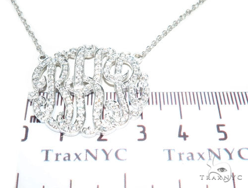 Monogram Sterling Silver Necklace 41654 - Image 5
