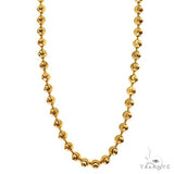 10K Solid Yellow Gold Moon Cut Chain 3mm 67125