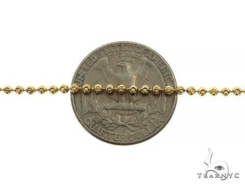 10K Gold moon cut chain, 2 mm, photo 5 of 6