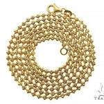 Moon Cut 10K Yellow Gold chain 18 Inches 2mm 67118 - Image 3