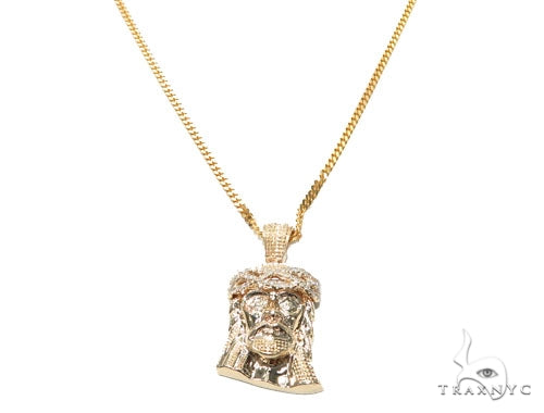 Jesus Diamond Gold Pendant 42583 - Image 4