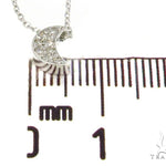 Moon and Star Diamond Earrings Necklace Set 45207 - Image 15