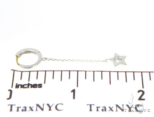 Moon and Star Diamond Earrings Necklace Set 45207 - Image 18