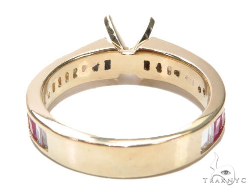 Multi Color Diamond Semi Mount Ring 41584 - Image 5