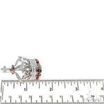 Multi Color Sapphire and Diamond Crown Pendant 68895 - Image 6