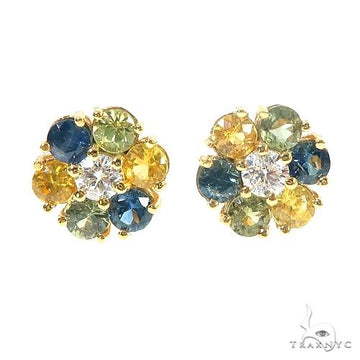 Sapphire Meadow Flower Studs -Large 66860 - Image 1
