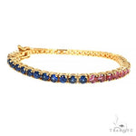 Multi Gemstone Birthstone Tennis Bracelet 68031 - Image 2