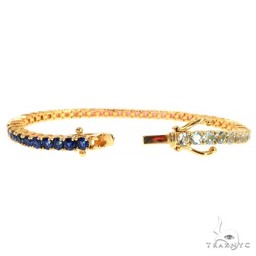 Multi Gemstone Birthstone Tennis Bracelet 68031 - Image 3