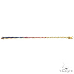 Multi Gemstone Birthstone Tennis Bracelet 68031 - Image 4