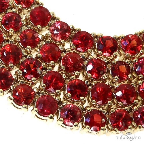 Red Sapphire Tennis Chain 69031 - Image 4