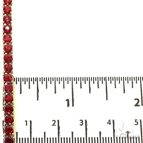 Red Sapphire Tennis Chain 69031 - Image 7