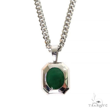 Mystical Meadow Emerald Pendant .925 Silver 69628 - Image 1