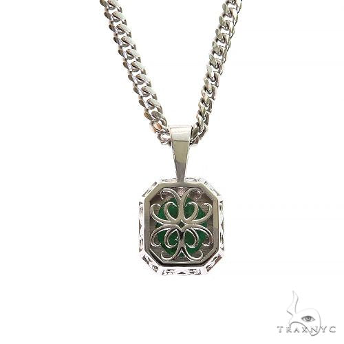 Mystical Meadow Emerald Pendant .925 Silver 69628 - Image 3
