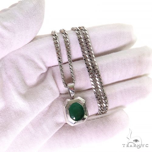 Mystical Meadow Emerald Pendant .925 Silver 69628 - Image 6