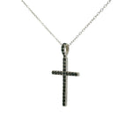 Silver Black Diamond Cross Set 70921 - Image 4