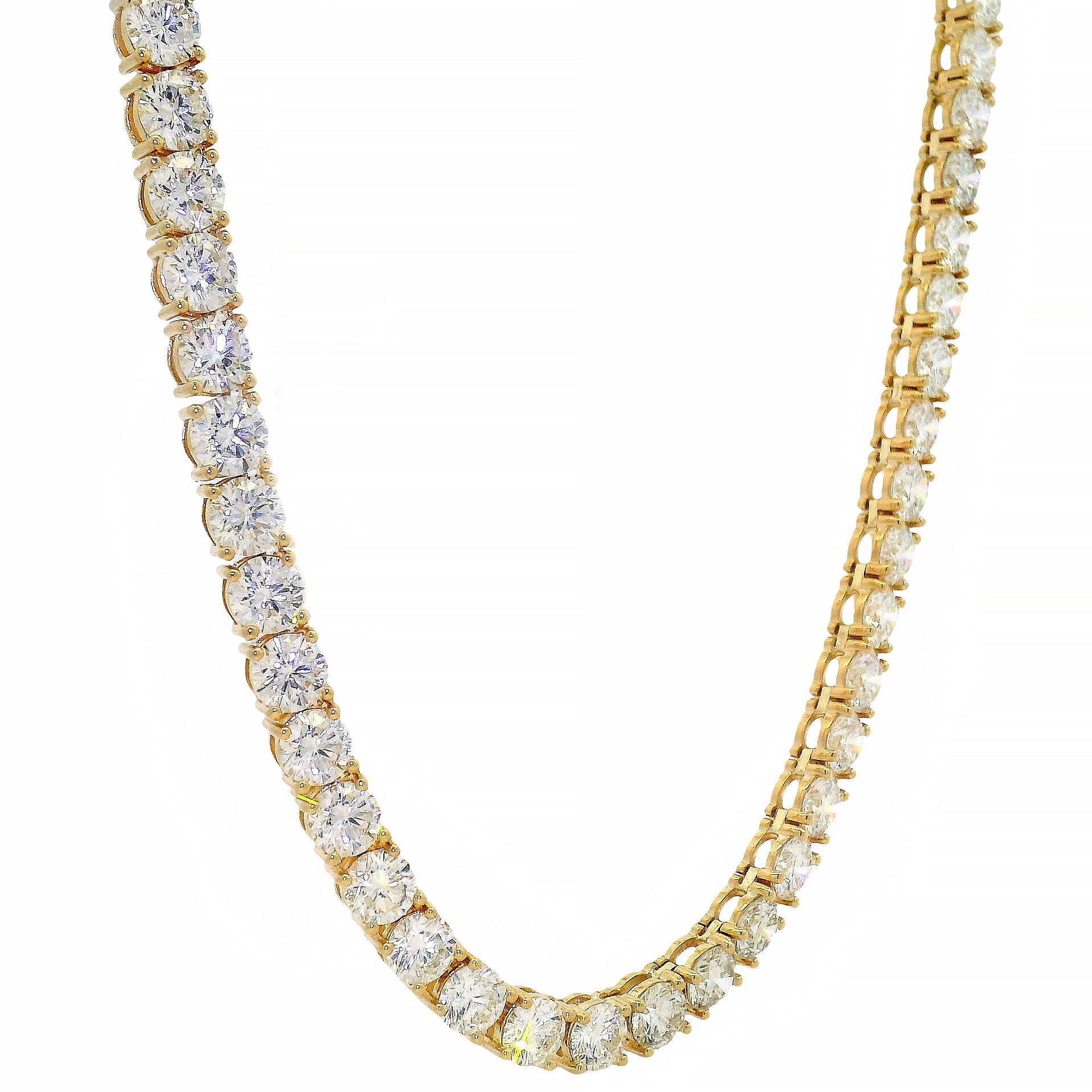 80 Pointer Diamond Tennis Chain 22 Inches 70919 – TraxNYC
