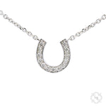 Prong Diamond Horseshoe Necklace 34095