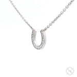 Prong Diamond Horseshoe Necklace 34095