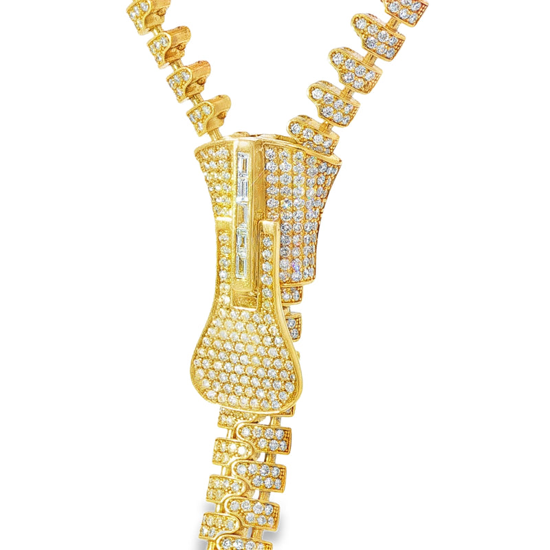 18K Fancy Zipper Necklace 71314