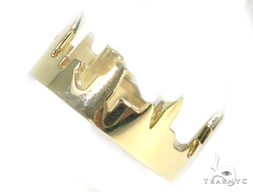 NYC Skyline Yellow Gold Ring 45349 - Image 4