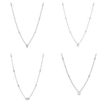 .925 Silver Diamond Necklace 71483