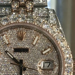 New Model Fully Iced Rolex Datejust 41mm Steel and 18K Everose Gold Jubilee Men's Watch 63895 - Image 2