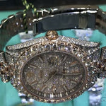 New Model Fully Iced Rolex Datejust 41mm Steel and 18K Everose Gold Jubilee Men's Watch 63895 - Image 4