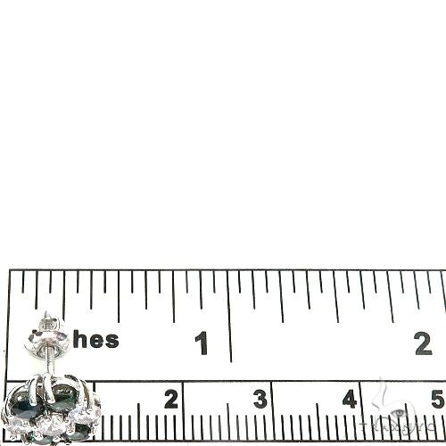 Nigeria Sapphire Flower Earrings 67138 - Image 4