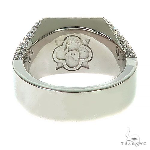 Ocean Blue 3x3 Sapphire Diamond Ring 67320 - Image 2