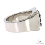 Ocean Blue 3x3 Sapphire Diamond Ring 67320 - Image 5