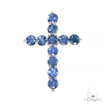 Ocean Blue Sapphire Cross 66978 - Image 1