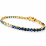 Ocean Breeze Sapphire Bracelet in 14K gold, view 5
