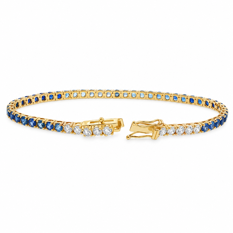 Ocean Breeze Sapphire Bracelet in 14K gold, view 7